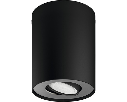 Čierne stropné svietidlo pre vnútorné použitie