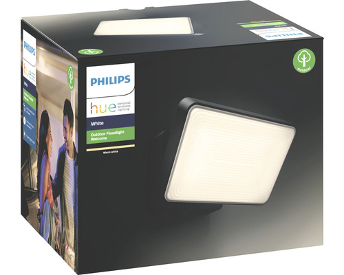 Vonkajší reflektor Philips Hue White Welcome v obale produktu