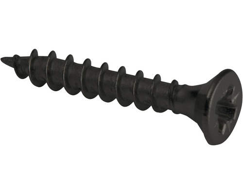 Vruty pre klavírové závesy 2,5x16mm, čierne, 40 ks Čierny skrutka s krížovou drážkou