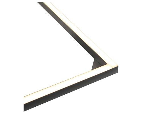 Detailný záber LED stropného svietidla s obdĺžnikovým dizajnom