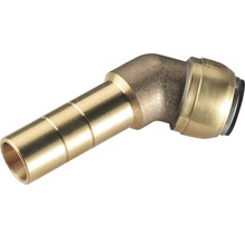 Mosadzná rúrková spojka v 90 stupňovom uhle