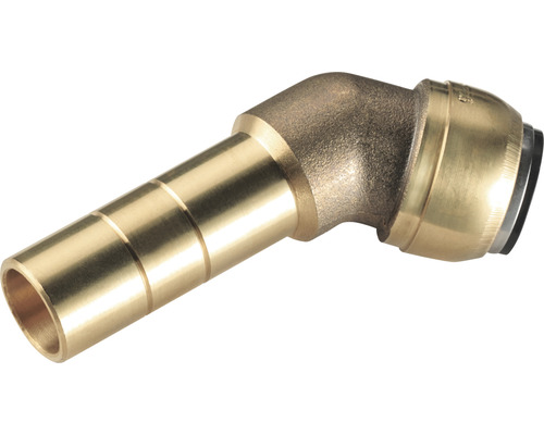 Mosadzná rúrková spojka v 90 stupňovom uhle