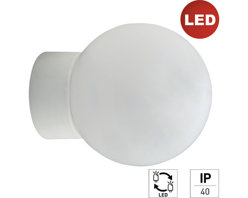 LED nástenné svietidlo E2 IP40 E27 9W 720lm 3000K bielo/sivé