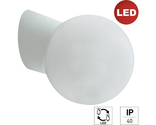 LED nástenné svietidlo E2 IP40 E27 9W 720lm 3000K bielo/sivé - šikmé
