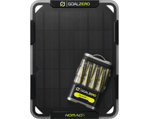 Nomad Solar Kit Goal Zero Guide 12 3700-142 na cestách pozostávajúci z Nomad 5 + Guide 12-0