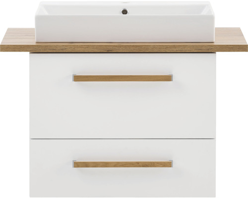 Skrinka pod umývadlo s dvomi zásuvkami, umývadlová doska a umývadlo na dosku