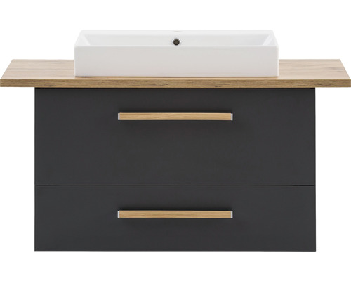 Skrinka pod umývadlo s umývadlom a dvoma zásuvkami