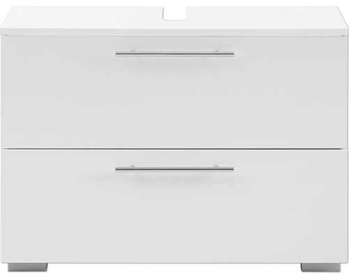 Skrinka pod umývadlo s dvomi zásuvkami a úchytmi