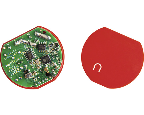 Inteligentné domáce relé Shelly 1PM s doskou plošných spojov a puzdrom