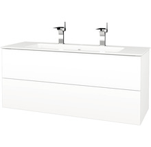 Kúpeľňová skrinka s umývadlom Dřevojas Variante 120x52 cm biela lesklá umývadlo Pura 408893-thumb-0