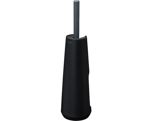 Čierna súprava WC kefy s držiakom