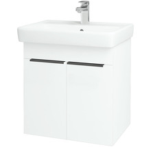 Kúpeľňová skrinka s umývadlom Dřevojas Q 54,5x56 cm biela lesklá umývadlo Dreja Q 12734-thumb-0