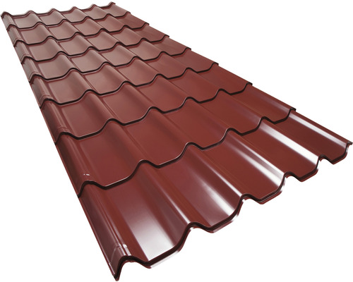 Strešná taška z kovu s tehlovým vzorom