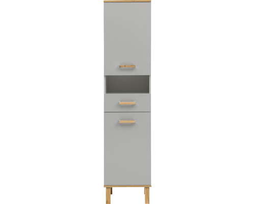 Vysoká skrinka s dvomi zásuvkami a otvorenou priehradkou