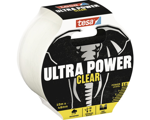 Tesa Ultra Power Clear lepiaca páska, 10 metrov krát 48 milimetrov