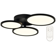 LED stropné svietidlo Top Light Merkúr C RC 50 W 5000 lm 3000-6500 K čierne s diaľkovým ovládaním
