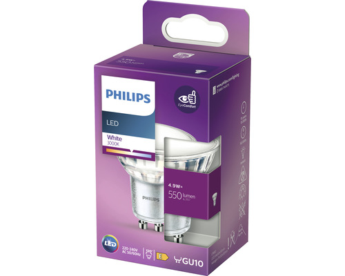 Žiarovka Philips LED s päticou GU10 v obale produktu