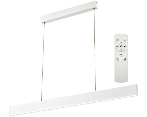 LED luster Top Light Line 120 BZ RC 30 W 3000 lm 3000-6500 K biely s diaľkovým ovládaním Biele LED závesné svietidlo s diaľkovým ovládaním