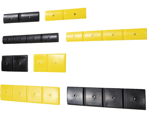 Stenový ochranný profil 500 plastový žltý 500x50x125 mm 2 kusy