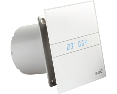 Kúpeľňový ventilátor CATA E120 GTH biely s časovačom