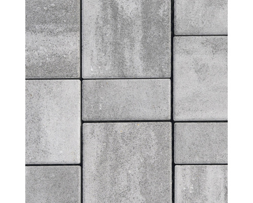 Zámková dlažba Rettango kombi 6 cm sivo-grafitová melírovaná