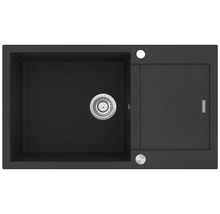 Granitový drez CONCEPT Linea 86x50 cm čierny DG10L60DG