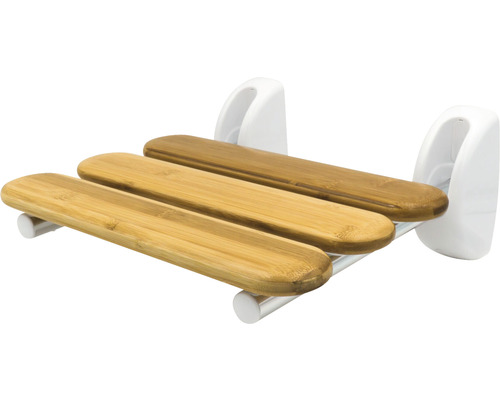 Sklápacie sedadlo do sprchového kúta RIDDER Pro s bambusovým sedákom