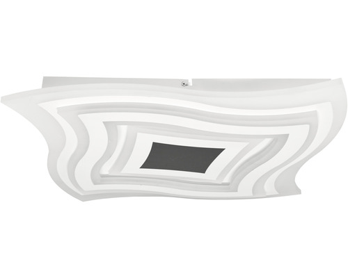 LED stropné svietidlo ARTE 102 W 7745 lm 3000-6500 K biele s diaľkovým ovládaním Biele stropné svietidlo so zvlneným, vloženým dizajnom