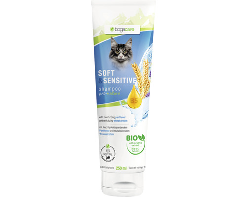Šampón pre mačky Bogacare Soft & Sensitive 250 ml