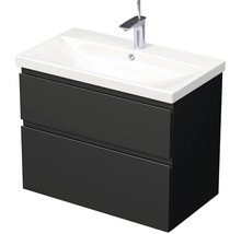 Kúpeľňová skrinka s umývadlom Intedoor LANDAU 80x65 cm čierna matná-thumb-0