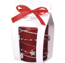 Sviečka Artmann Candles v darčekovej krabičke so stuhou
