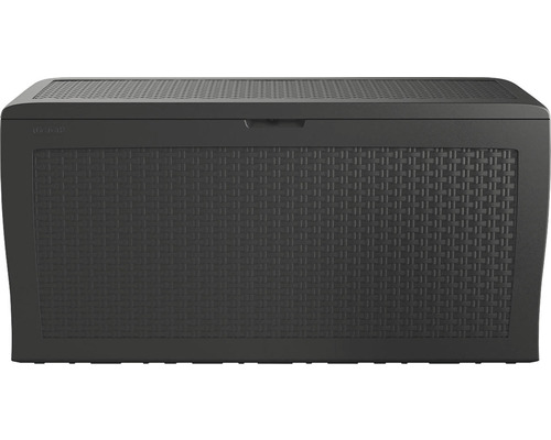 Úložný box z plastu s ratanovým vzorom