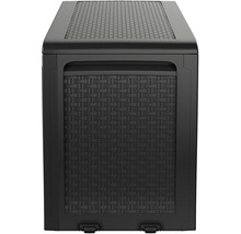 Úložný box z plastu s dizajnom ratanu