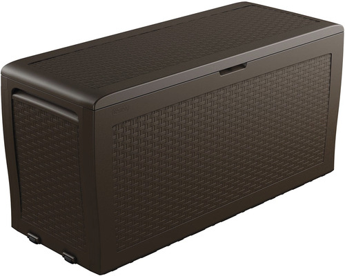 Úložný box s kolieskami v prútenom dizajne