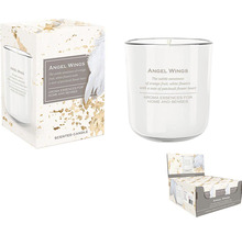 Vonná sviečka Angel Wings v skle s obalom a displejom