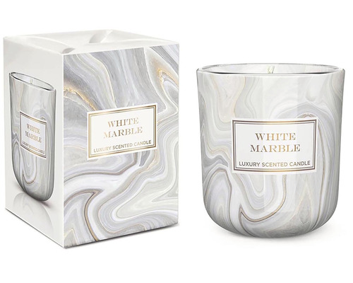 Vonná sviečka Bartek Candles White Marble v skle 150 g