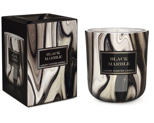 Vonná sviečka v skle Bartek Candles Black Marble v skle 150 g