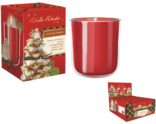 Vianočná sviečka Bartek Candles Cookies with Vanilla v skle 150 g