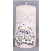 Dekoratívna sviečka s motívom vtáčika