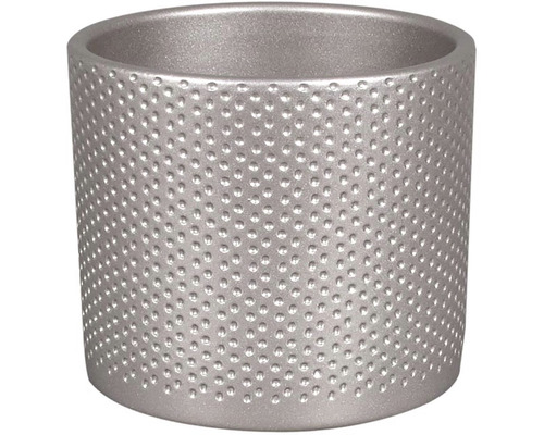 Kvetináč valcového tvaru s nopkovou štruktúrou