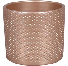 Okrúhly kvetináč s bodkovaným povrchom