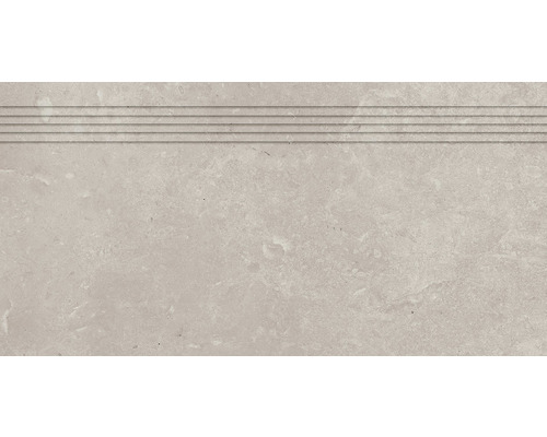 Keramická dlaždica pre schody s drážkami