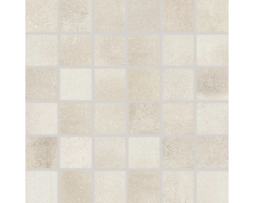 Dlažba imitácia betónu Strada svetlobéžová 5x5/30x30 cm Keramické mozaikové dlaždice