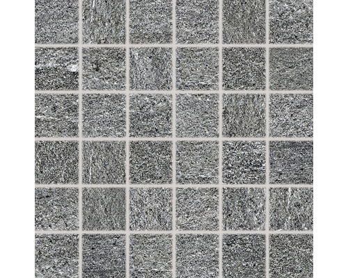 Mozaika OUTTEC tmavosivá 5x5/30x30 cm