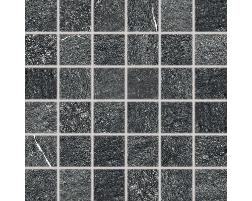 Mozaika OUTTEC čierna 5x5/30x30 cm-0