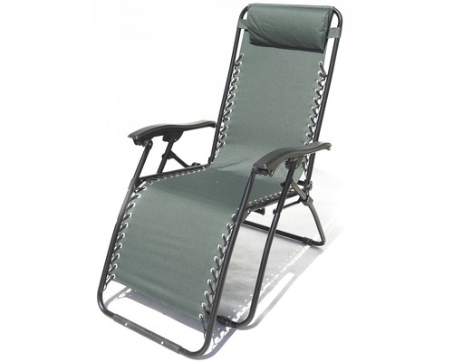 Relaxačné ležadlo s opierkou hlavy do záhrady