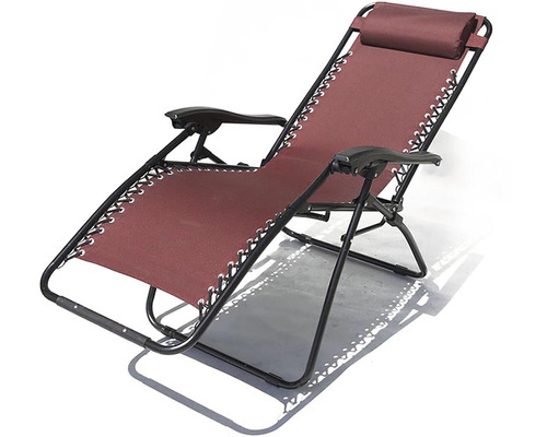 Relaxačné ležadlo s vankúšom a podrúčkami