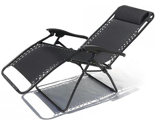 Čierne relaxačné kreslo s vankúšom