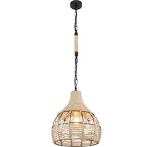 Luster Globo 15671H Halia E27 60 W čierno/hnedý