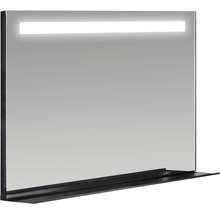LED kúpeľňové zrkadlo Carol 100 x 80 cm čierne